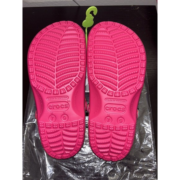 Crocs Classic Woodcut Floral Clog Dragon Fruit US Size Men 7 Women 9 Unisex - Picture 5 of 5